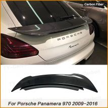 Per Porsche Panamera 970 970.1 970.2 2009-2016 Reale In Fibra di Carbonio Spoiler Coda Ala Posteriore Auto Da Corsa Styling Ala di Coda BodyKit FRP