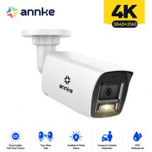 ANNKE 4K 8MP PoE IP Dome telecamera di sicurezza con microfono/Audio visione notturna esterna