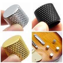 3 stücke/4 stücke Gitarre Knöpfe Metall 6mm Flache Top Ton Gitarre Volume Tone Knöpfe Topf Control knöpfe Für Elektrische Gitarre Bass