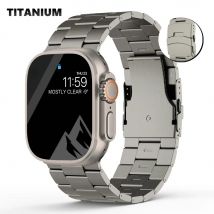 Titanarmband für Apple Watch Ultra 3 49 mm 45 mm 44 mm 46 mm 26 mm Breite Business-Armband für IWatch Serie 11 10 9 8 6 7 Se Band