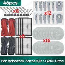 Kompatibel für Roborock Saros 10R / Qrevo CurvX / Qrevo Curv2 Pro / Qrevo Curv2 ProX / G20S Ultra Zubehör Ersatzteile