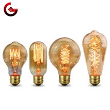 Retro Edison Glühbirne E27 220V 40W Glühbirne A19 A60 ST64 T10 T45 T185 G80 G95 Filament Vintage Ampulle Glühlampe Spirallampe