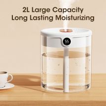 Niye 2000ml Doppel düse Luftbe feuchter große Kapazität ätherisches Öl Aroma therapie Humificador für Schlafzimmer Home Office lasting20h