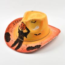 Halloween Schädel Druck Jazz Hut Halloween Party Requisiten Dress Up Hut Männer Cosplay Kostüm Zubehör