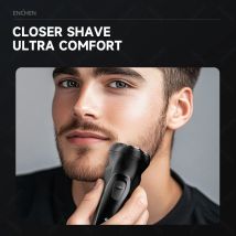 ENCHEN Blackstone rasoio rotante elettrico per uomo 3D Floating Blade lavabile Type-C USB ricaricabile barba da barba