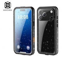 Shellbox Upgraded Waterproof Phone Case for iPhone 17 Pro Max/17 AIR/16/15/14/13/11/12/XR/XS360 Full Coverage IP68 Certification