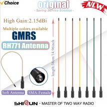 RH771 High Gain GMRS Antenne Dual Band VHF UHF SMA-Buchse Flexible Antenne 155/462 MHz Baofeng Walkie Talkies 136-174/400-520 MHz