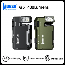 WUBEN Multi-Color Magnetic EDC G5 Flashlight 400 Lumen USB-C Rechargeable Keychain hands Free for Camping, Car Repair, Home Use