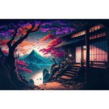 Ab Diamant Kreuz stich gemalt eine Villa in den Bergen 5d DIY Diamant Stickerei Strass Malerei Diamant Malerei