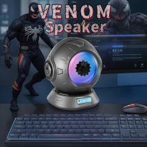 Altoparlante Ferrofluido, Altoparlante Ferrofluido Danzante con 2 Modalità Regolabili e Luci Colorate per Computer Desktop Home Decor, Rela