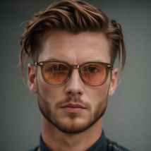 Retro Runde Männer Sonnenbrille Mode Klare Ozean Objektiv Shades UV400 Frauen Trend Nieten Gläser