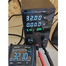 NANKADF DC Power Supply, 0-30V 0-5A 0-10A with High Accuracy 4-Digit LED Display, 5V/2A USB Port, Encoder Adjustment N-GA3010H