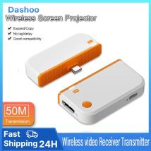 Trasmettitore Video Wireless HDMI 50M 1080P Tipo C con Display WiFi e Ricevitore, Dongle Adattatore TV Stick per PC e TV