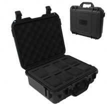 Caja de reloj de alta gama con rejilla 2/8, caja de seguridad protectora antigua para reloj de colección, caja gruesa con esponja a prueba de humedad