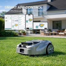 Robot Tagliaerba Wireless ISWARD per 2500m² Senza Filo Perimetrale con RTK e Visione AI, Pianificazione del Percorso a Zig-Zag