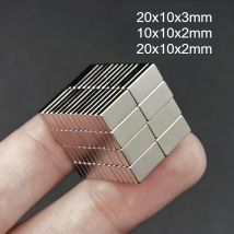 20x10x3/10x10x2/20x10x2mm rechteckiger Magnet – geeignet für Weihnachts-DIY, Lager, Whiteboard, Fotorahmen, stark praktisch