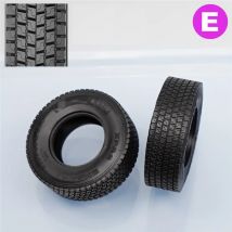 2 PCS RC Reifen Hohe Qualität Gummi Reifen Für Tamiya 1/14 Rc Tactor Lkw Anhänger 770 S TGX FH16 Sattelauflieger Lkw Teile Zubehör