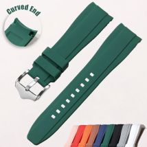 20mm 22mm cinturino in caucciù cinturino in silicone con estremità curva di alta qualità per Swatch per cinturino Omega Moonswatch cinturino impermeabile