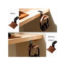 Real Wooden Universal Headphone Stand Headphone Headset Hanger Metal Wall Hook Earphone Stand Rack Holder Rack Accessories