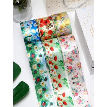 DIY Cartoon Stripe Printed Grosgrain Ribbon For Craft Supplies Sewing Accessories 5 Yards. 44371