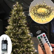 6M/42M LED Lichterkette Kupferdraht Cluster Lichterketten Weihnachtsgirlande für Terrasse Zuhause Neujahr Weihnachtsbaum Dekor Lampen