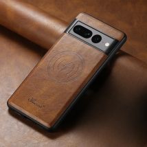 Leather Case for Google Pixel 10 9 Pro XL 8 8A 7 7A 6A Cover Magnetic Holder for Magsafe Oil Wax Cuticle Shell Shockproof Fundas