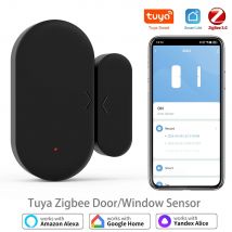 Zigbee 3.0 Tuya Türsensor Fenstersensor Home Security für Smart Home Smart Life APP Kompatibel mit Alexa Google Assistant