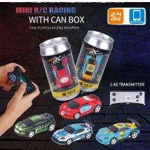 1:58 telecomando MINI RC auto a batteria auto da corsa lattine in PVC confezione macchina Drift-Buggy Bluetooth radiocontrollato giocattolo per bambini