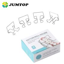 JUMTOP 4 Teile/schachtel Dental Kieferorthopädische Baumwolle Rolle Clip Edelstahl Autoklavierbar Baumwolle Rollenhalter Zahnmedizin Labor Werkzeuge