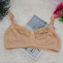Solide bh Ungefüttert Bequeme Baumwolle Bhs Für Frauen push-up Minimizer Wireless Plus Größe Unterwäsche Plunge Weiche sexy Dessous C31