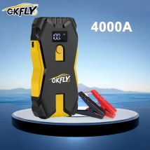 GKFLY 12V Avviatore di emergenza per auto Accumulatori e caricabatterie di riserva Portatile 4000A Batteria per auto Booster Caricatore Dispositivo di avviamento Auto Avviamento di emergenza