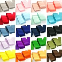 (9 Meter) 25/38/50 mm doppelseitiges Satinband, hochwertiges doppelseitiges Band aus 100 % Polyester, Schleifenherstellungsband, 1 Zoll/1,5 Zoll/2 Zoll