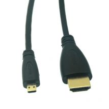 Micro-HDMI-kompatibel mit HDMI-Kabel 1m 1,5 m 3m 5m 3d 1080p 1,4 vergoldetes Micro-HDMI-kompatibles Stecker-Kabel für Tablet-HDMI
