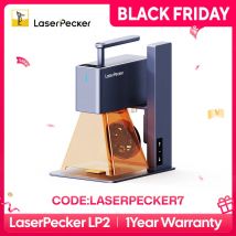 LASERPECKER Incisore laser portatile Potente macchina da taglio per incisione laser portatile con 5W Bluetooth CNC fai da te SuperFast LP2