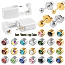 Dreamlee Steriles Einweg-Ohrpiercing-Set – schmerzfreier Knorpel-Tragus-Helix-Piercing-Pistole, DIY-Schmuckwerkzeug für sicheres, einfaches Ohr