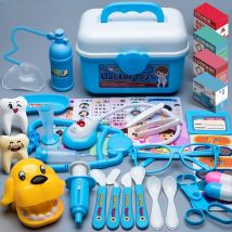 WizKidz Doctor Nurse gioco di ruolo Set strumenti medici con stetoscopio e iniettori In una scatola Trolley finta regalo ideale per bambini