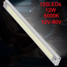 Ultra-Bright 120LED Dome Light 12V/24V Car interior Reading light for Cargo Trailer Van Camper RV Boat Marine Cabin Ceiling Lamp