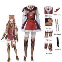 Anime Tate No Nariagari Raphtalia costumi Cosplay Costume Raphtalia per le donne Cosplay Yuusha No Costume set completo guanto calzino