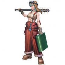 OceanCosmos miniatures, Original, girl with mace, industrial, portable oil drum, Resin unpainted, sexy Resin Model kit figure GK