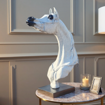 15" Bronze arabischer Pferdekopf Skulptur arabischer Pferdekopf Skulptur Bronze Kunst Gießerei Skulptur für Heimdekoration Elegent Crafts