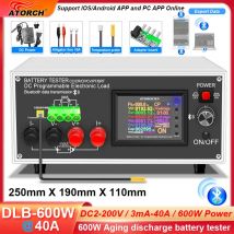 DLB-600W Tester obciążenie 200V 40A DC programowalne narzędzia do monitorowania pojemności samochodowej o wysokiej dokładności