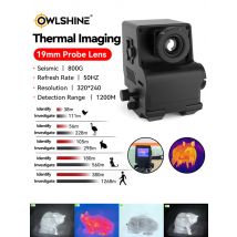 9.7MM 19MM Lenses Infrared Thermal Imaging Camera 320*256 Anti-seismic 800G With Screen Crosshair Aiming Dovetail Clamp