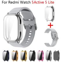 Cinturino in silicone da 22 mm con custodia per Xiaomi Redmi Watch 5 Active Lite Smart Watch cinturino da polso e custodia per Redmi Watch 5 Active Lite