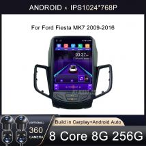 Android 16 Carplay For Ford Fiesta MK7 2009-2016 Car Radio Multimedia Stereo Player WiFi GPS Navigation NO DVD