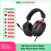 QCY VN200 Pro Wired Gaming Headset With Mic 40mm Driver 7.1 Surround Over Ear Headphones For PC PS4 PS5 Gamer Headphones