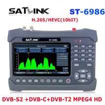 Satlink ST-6986 pro DVB-S2/s, dvb-t/t2, DVB-C st6986 h.265 hevc 10bit meter mit faser optik tester st 6986