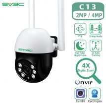 Telecamera PTZ di sorveglianza 1080P con Wifi, telecamera di sicurezza domestica Wireless SV3C, ZOOM digitale 4X IP CCTV, rilevamento umano AI, CamHi,ONVIF