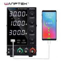 Wanptek-fuente de alimentación de laboratorio CC conmutada, Banco de laboratorio Digital LED ajustable, fuente de alimentación 30V 10A AC 220V 110V DIY