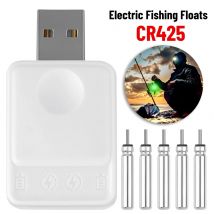 Elektryczne pływaki wędkarskie CR425 ładowarka przenośna boja wędkarska LED USB ładowanie CR425 akumulator sprzęt wędkarski akcesoria wędkarskie
