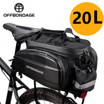 OFFBONDAGE 20L Fahrrad-Gepäckträgertasche Fahrradsatteltasche MTB Fahrradträgertasche Kofferraumtasche Fahrrad-Reisetasche Fahrradkorb Fahrradzubehör